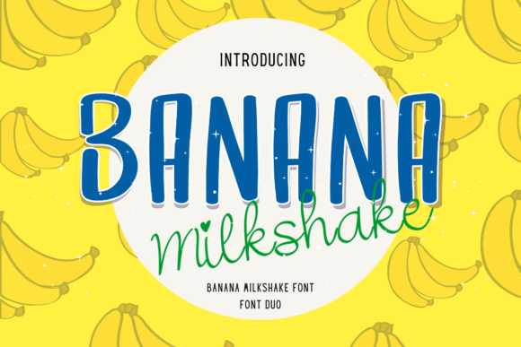 Banana Milkshake: A Refreshing Font Duo for Summer Designs