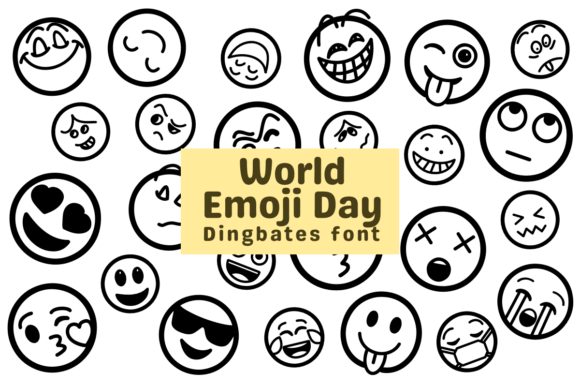 Celebrate World Emoji Day with Dingbat Font Design