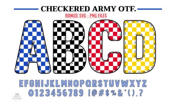 Checkered Army: Bold Typography for Modern Design