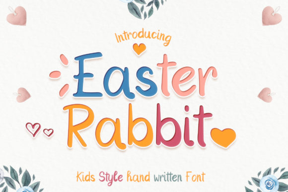 Easter Rabbit Font: A Whimsical Design Asset