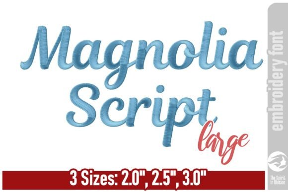 Elevate Your Designs with the Magnolia Script Embroidery Font