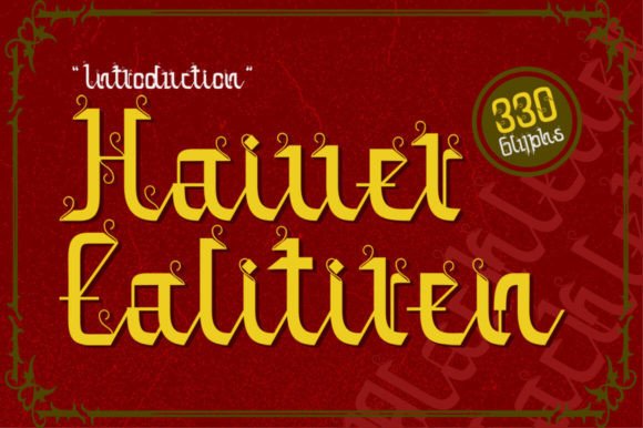 Haiver Ealitiren: A Modern Gothic Font for Impactful Design