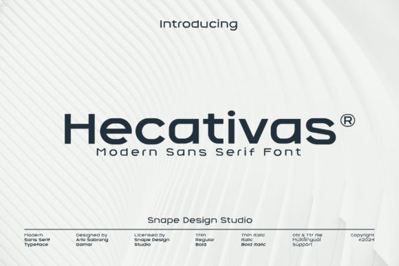 Hecativas: The Sleek Sans Serif for Modern Design