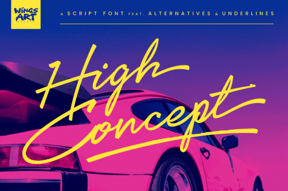 High Concept: The Versatile Script Font for Modern Design