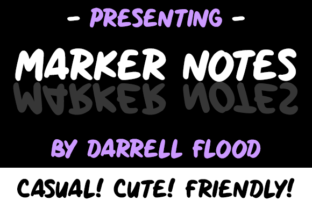 Marker Notes: A Casual, Friendly Font for Creative Design