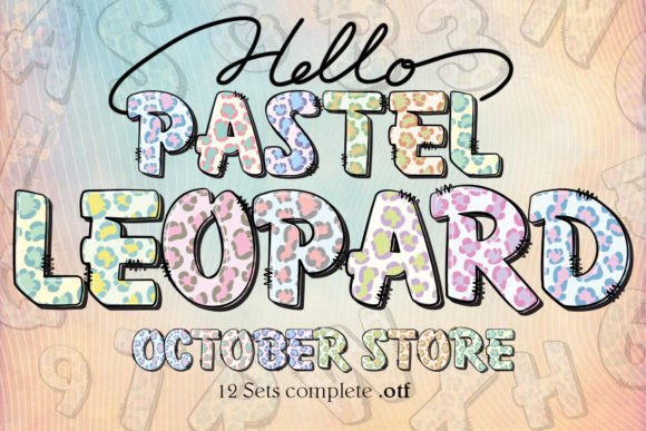 Pastel Leopard: Unleashing Wild Typography in Modern Design