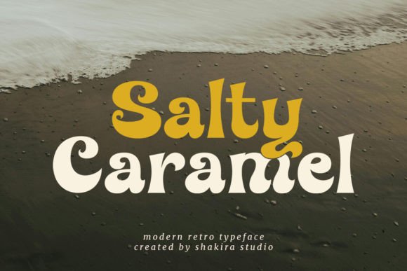 Salty Caramel: A Modern Retro Font for Bold Design