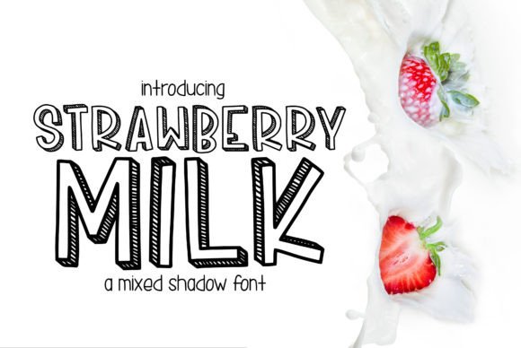 Strawberry Milk: A Playful Font for Creative Designs