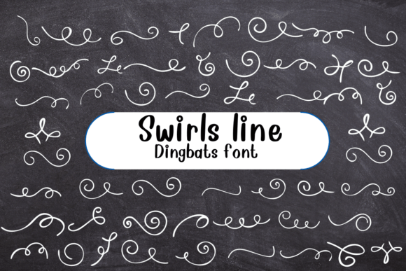 Swirls Line: A Creative Dingbat Font for Modern Design