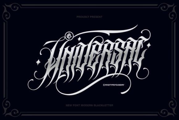 Universal Blackletter: Versatile Typography for Modern Design