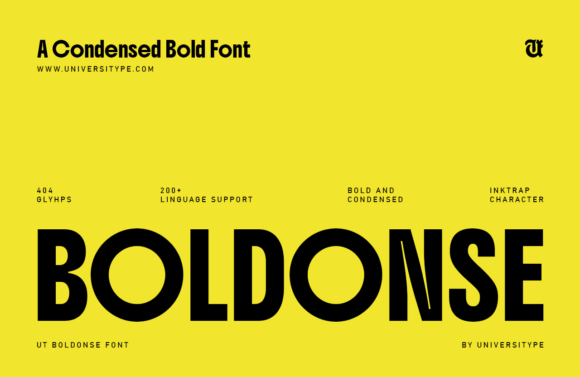 UT Boldonse: A Typeface with Personality