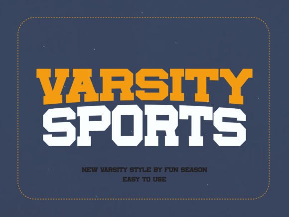 Varsity Sports Typography for Dynamic Design