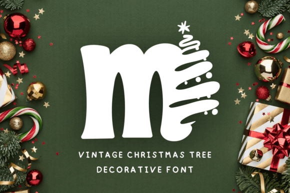 Vintage Christmas Tree: A Font for Festive Branding