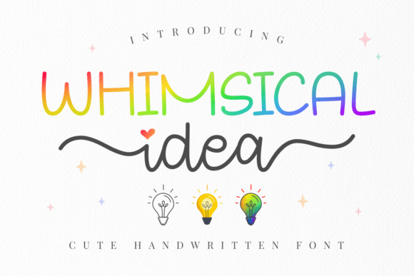 Whimsical Idea: A Font for Creative Vision